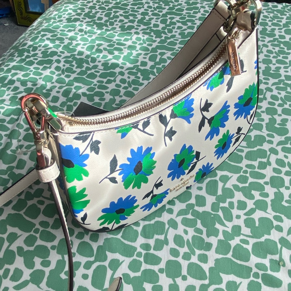 NWT Springtime Kate Spade Kristi Park Posies Floral Crossbody Bag Purse Satchel